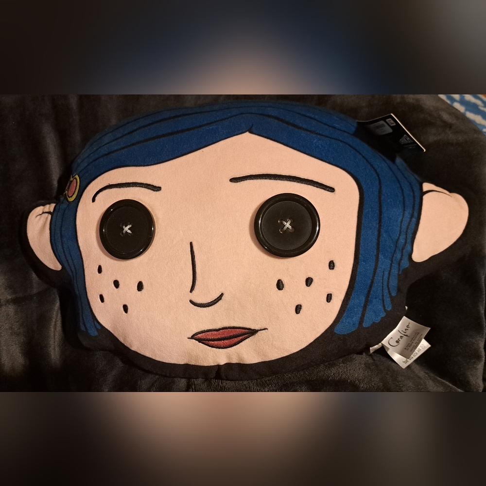 Character Pillow - Blue and Cream